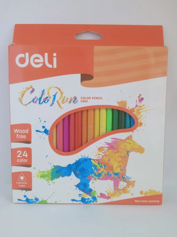 CRAYON DE COULEUR 24 COULEUR DELI